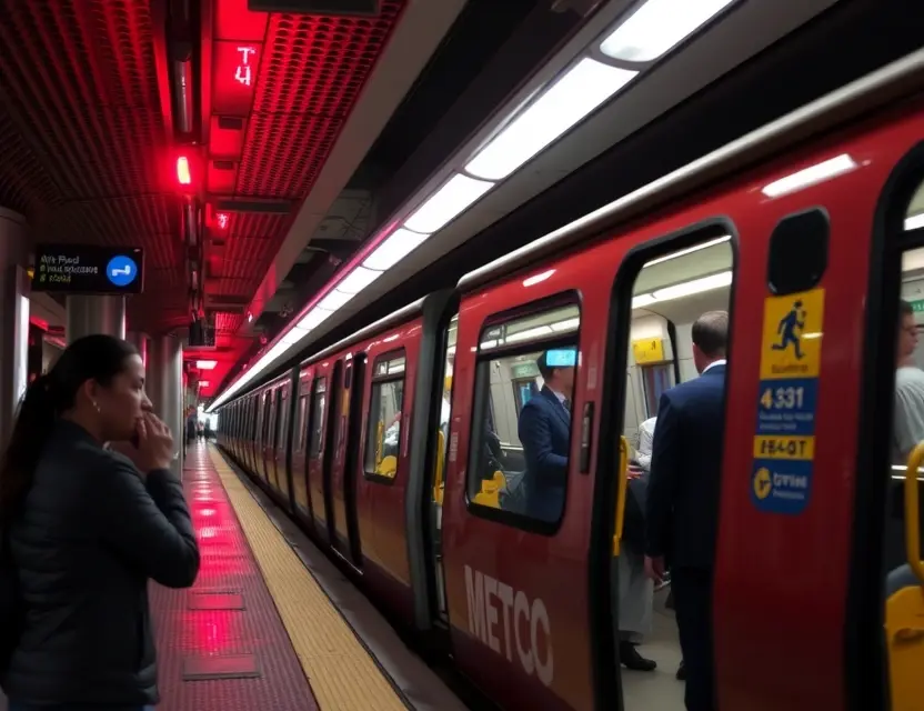 Сбой в работе метро